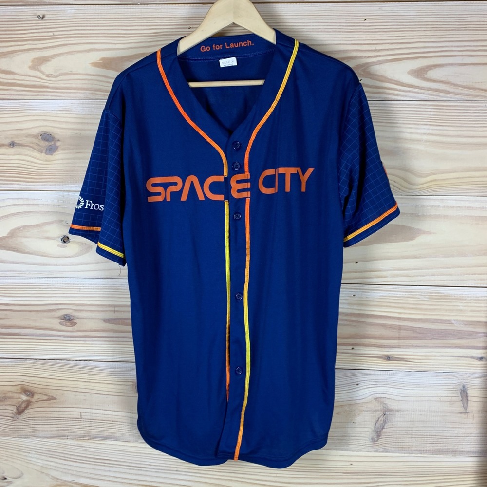 Houston Astros Baseball Jersey Mens XL Navy Space City Kyle Tucker 30 Sportswear